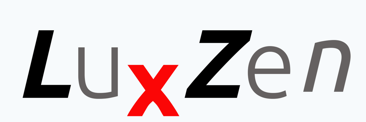 Logo van LuxZen bij de blogpost over een nieuw begin